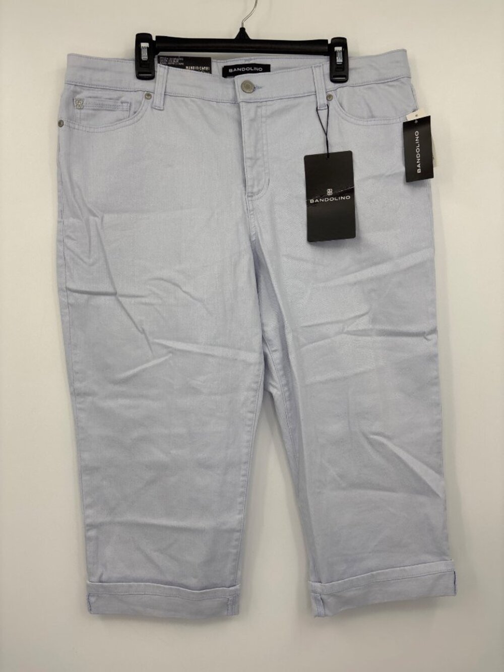 Bandolino Madie Capri Jean Ice Blue Size 16 NEW